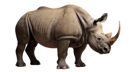 Fototapeta premium rhino isolated on white, transparent background 