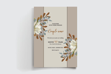 BRIDAL SHOWER FLORAL INVITATION TEMPLATE