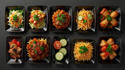 set of kinds of food