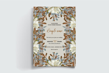 BRIDAL SHOWER FLORAL INVITATION TEMPLATE