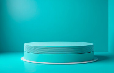 Abstract Turquoise Platform.