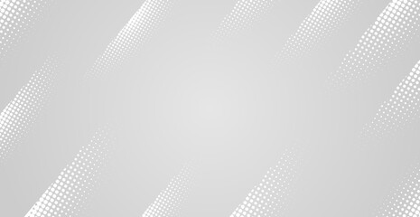 White Halftone Pattern Frame Background. Abstract Business Wallpaper. Vector Illustration