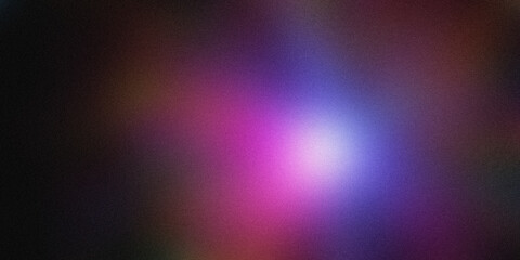 Colorful gradient background fading from blue to black, featuring noise and grain