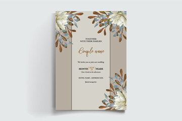 BRIDAL SHOWER FLORAL INVITATION TEMPLATE