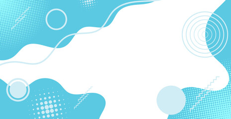 Modern Blue Background With Geometric Shape. Abstract Business Banner. Technology Wallpaper. BG. Minimal Backdrop. Vector Illustration