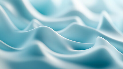 Obraz premium Abstract Waves of Blue Fabric Texture as a Luxurious Backdrop