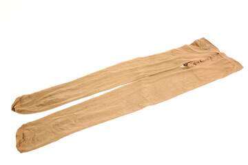 Tan pantyhose on the table