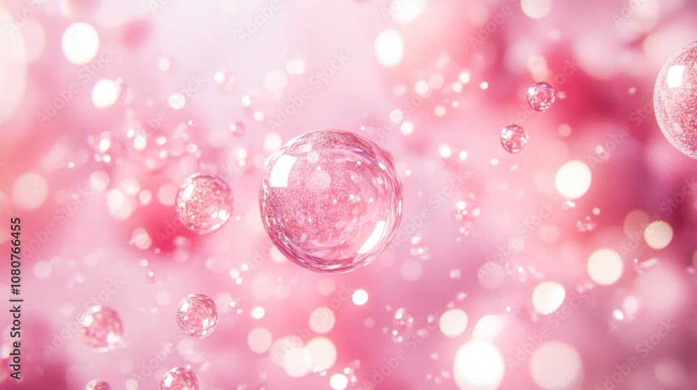 Poster delicate pink petals resting on a soft surface with shimmering light during a serene spring afternoo