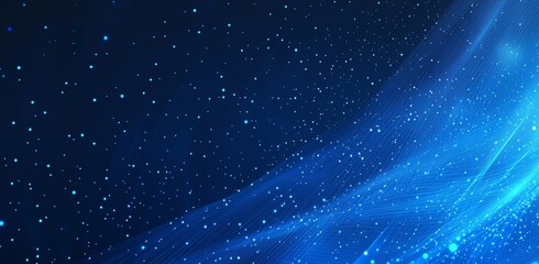 The illustration represents digital data communication innovation technology that is used for advertising and game graphics in the form of polygonal wave structures with dots.