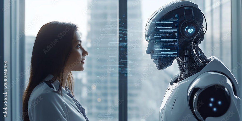 Poster Exploring HumanRobot Interaction in the Context of a Modern Business Environment, where automation and robotic technologies play a vital role in enhancing efficiency and productivity