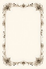 Vorlage Vintage Dekor mit Tusche gezeichnet