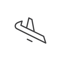 Airplane icon Logo symbol outline set