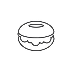 Bangel icon Logo symbol outline set
