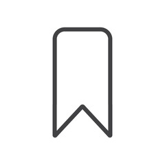 Bookmark icon Logo symbol outline set
