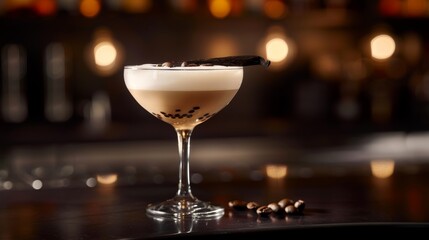 Luxurious Coffee Cocktail for a Night Out Generative AI