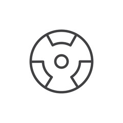 Cliper icon Logo symbol outline set