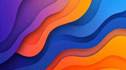 Colorful paper cut background