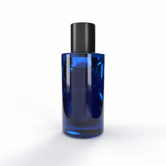 Blue Bottle isolated. 3d Rendering