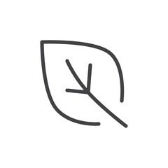 Leaf icon Logo symbol outline set