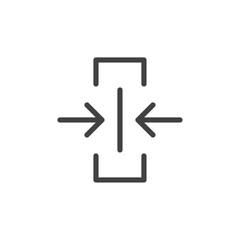 Link in icon Logo symbol outline set