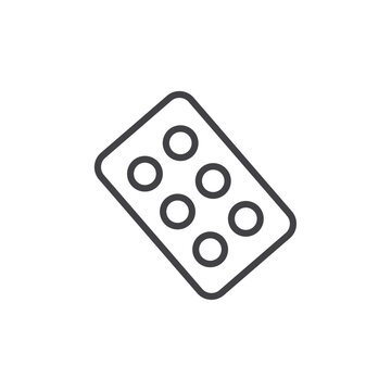 recommend clip art: Medicine pills icon Logo symbol outline set