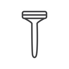 Razor icon Logo symbol outline set