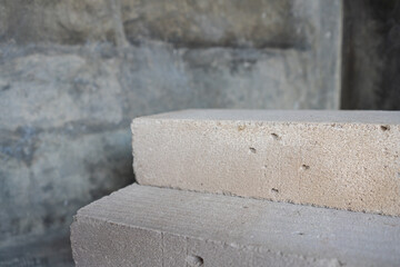 simple and minimalist stone block, copy space and for product display needs.