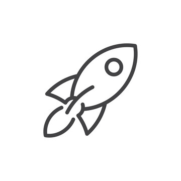 recommend clip art: Rocket icon Logo symbol outline set