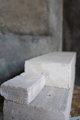 simple and minimalist stone block, copy space and for product display needs.