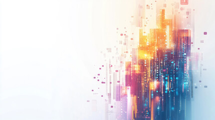 Naklejka premium abstract digital technology background platform 