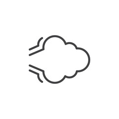 Smoke icon Logo symbol outline set