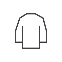 Sweater icon Logo symbol outline set