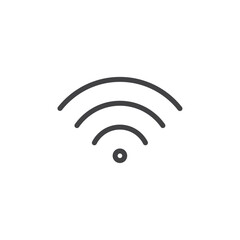 Wifi icon Logo symbol outline set