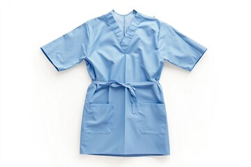 Fototapeta premium Hospital gown isolated. medical support equipment. on white background. Clipping path included