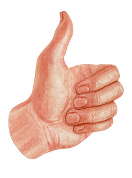 watercolor hand