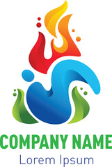 S company logo with fire, S alphabet logo, S Logo, S company logo with fire