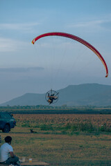 paramotor at Korat, Thailand
