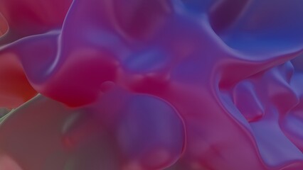 Abstract Fluid Gradient in Soft Pink and Blue Tones