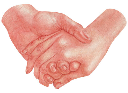 watercolor hand
