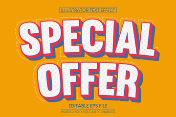 Sale text effect editable bold and offer text style