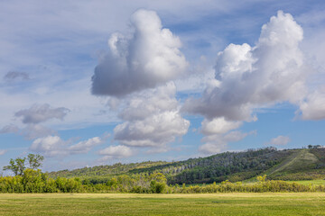 Late summer cloudscape near Waldheim, Saskatchewan.
