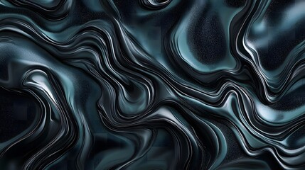Obraz premium abstract background design dark, flowing, wave layers,smooth, metallic texture