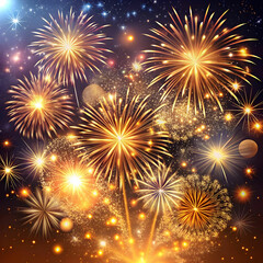 Fototapeta premium realistic new year background