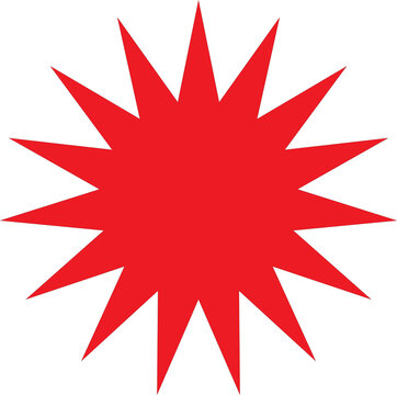 recommend clip art: Red Starburst Graphic Design - High-Resolution Red 16-Point Star Shape