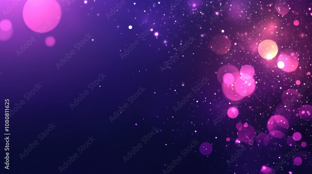 Poster abstract background with colorful bokeh lights and sparkling effects for creative projects and desig
