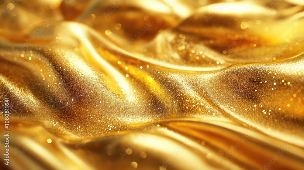 Poster luxurious golden background with a shiny textured appearance perfect for creating an elegant and opu