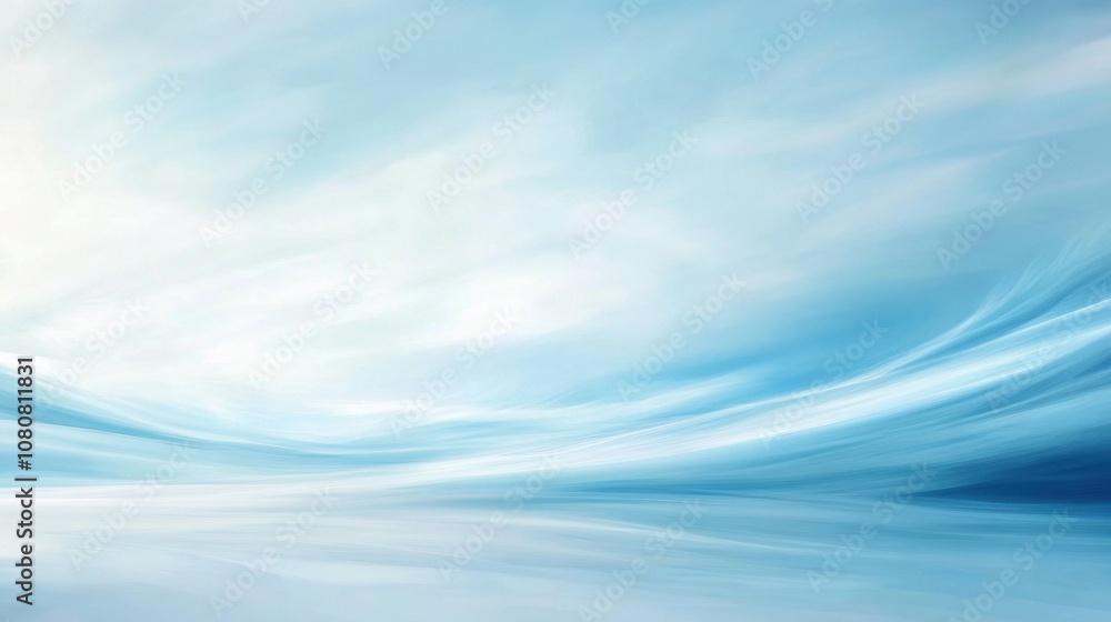 Poster ethereal soft blue abstract background with subtle gradients and gentle swirls ideal for textures, d
