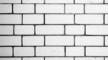 Fototapeta premium Classic White Subway Tile Wall with Clean Lines and Textured Surface, Ideal for Home Interiors, Kitchen Backsplashes, and Modern Design Applications