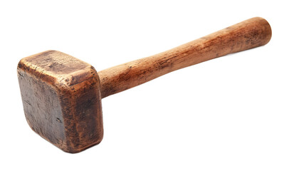Rubber mallet on a transparent background. isolated background.