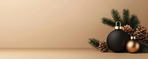 christmas sale concept. christmas sale concept. Digital banner with Exclusive Christmas Offers for VIPs text, showcasing images of luxury holiday products, Banner with VIP offers and luxury products